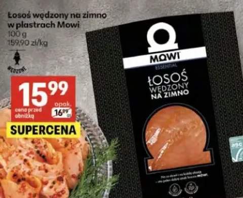 Łosoś wędzony na zimno w plastrach