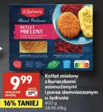 Kotlet mielony z buraczkami zasmażanymi i puree ziemniaczanym