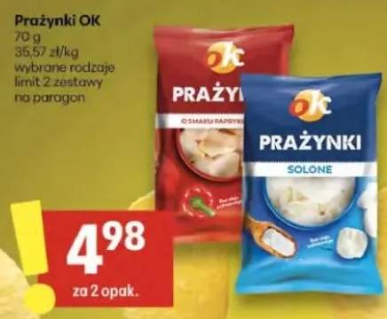 Prażynki o smaku papryki