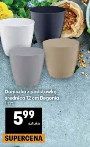 Doniczka z podstawką średnica 12 cm