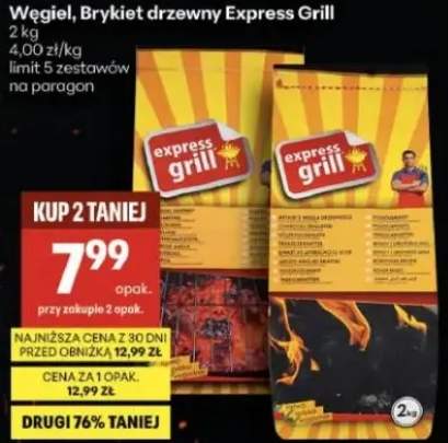 Węgiel, Brykiet drzewny Express Grill