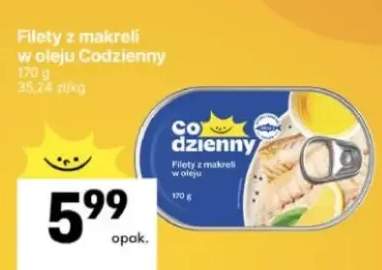 Filety z makreli w oleju