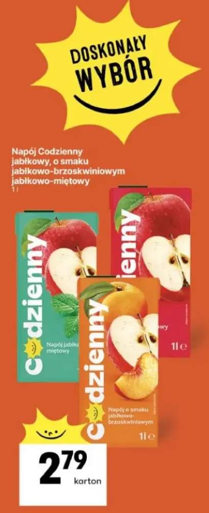 Napój o smaku jabłkowo-brzoskwiniowym