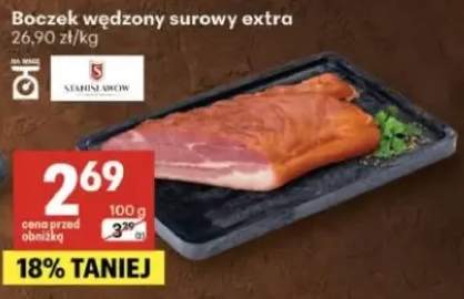 Boczek wędzony surowy extra