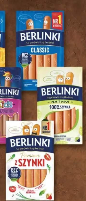 Parówki Berlinki Premium z szynki