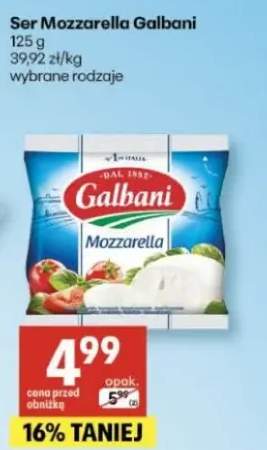 Ser Mozzarella wybrane rodzaje