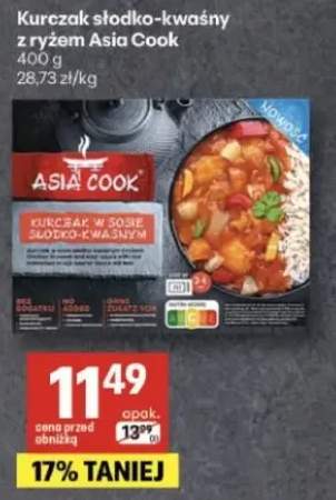 Kurczak słodko-kwaśny z ryżem