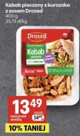 Kebab pieczony z kurczaka z sosem