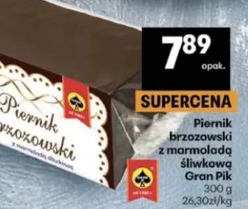 Piernik brzozowski z marmoladą śliwkową