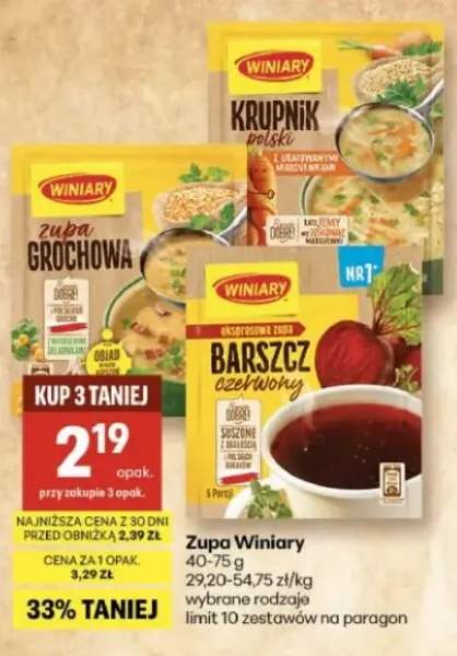 Zupa grochowa, krupnik polski, barszcz czerwiony