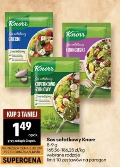 Sos sałatkowy grecki, francuski, koperkuno-ziołowy