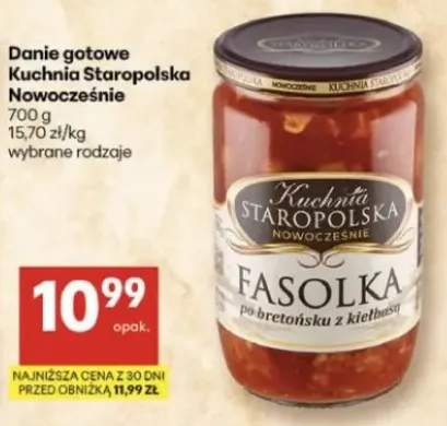 Danie gotowe fasolka po bretońsku z kiełbasą