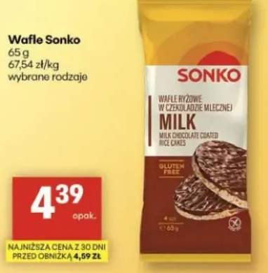 Wafle ryżowe w czekoladzie mlecznej