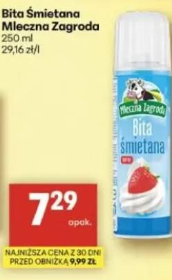 Bita śmietana mleczna zagroda