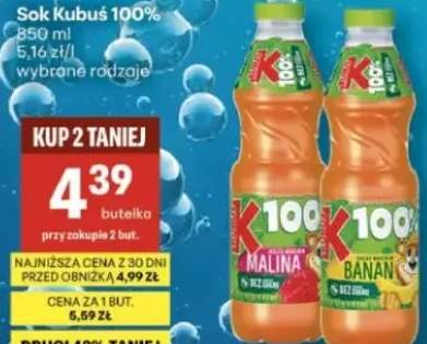 Sok Kubuś 100% różne rodzaje