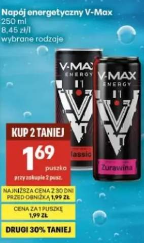 Napój energetyczny classic, żurawina