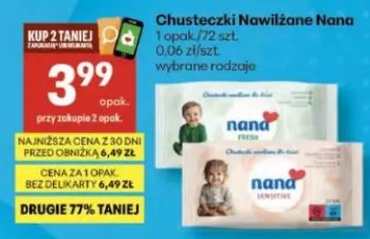 Chusteczki nawilżane Nana