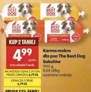 Karma mokra dla psa The Best Dog Sokołów