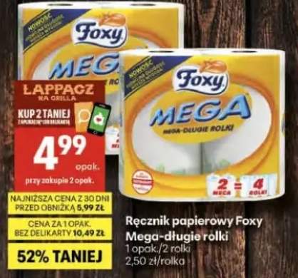 Ręcznik papierowy Foxy Mega-długie rolki