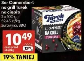Ser camembert na grill turek na ciepło żurawina, BBQ