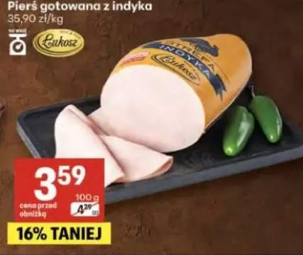 Pierś gotowana z indyka