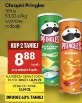 Chipsy Pringles wybrane rodzaje