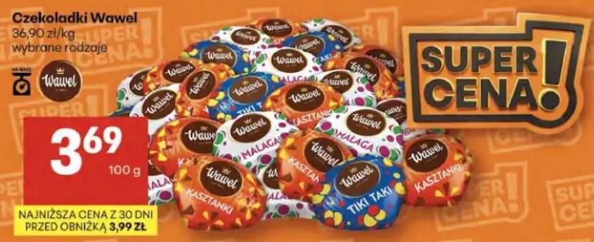 Czekoladki Wawel wybrane rodzaje
