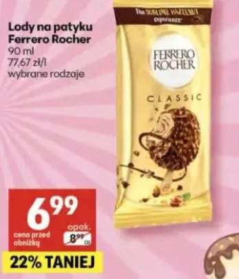 Lody na patyku Ferrero Rocher