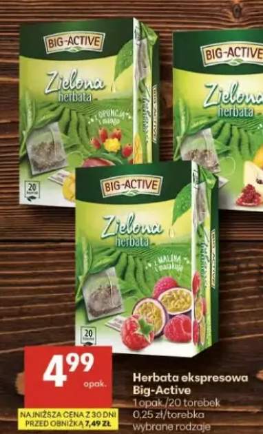 Herbata ekspresowa Zielona