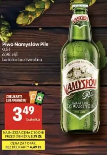 Piwo Namysłów Pils butelka bezwrotna