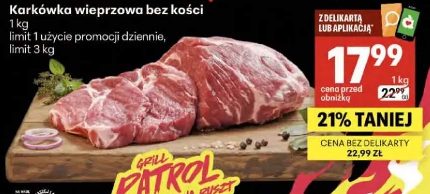 Karkówka wieprzowa bez kości