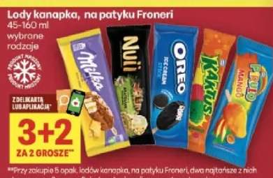 Lody kanapka na patyku Froneri