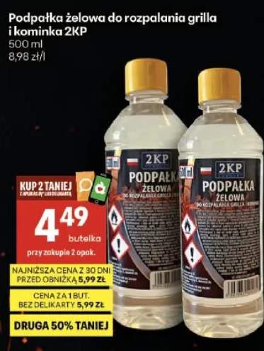 Podpałka żelowa do rozpalania grilla i kominka 2KP