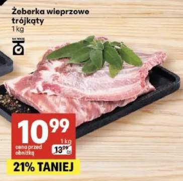 Żeberka wieprzowe trójkąty