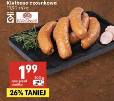 Kiełbasa czosnkowa Kabanos