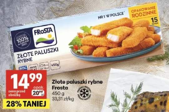 Złote paluszki rybne Frosta