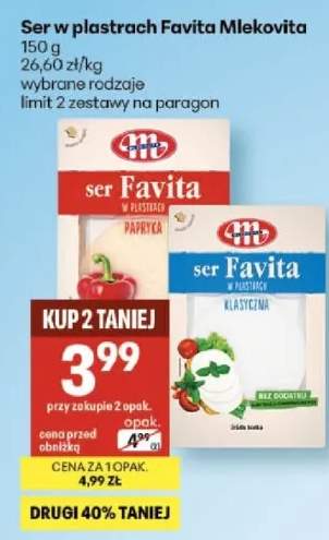 Ser w plastrach Favita Mlekovita