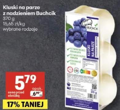 Kluski na parze z nadzieniem Buchcik