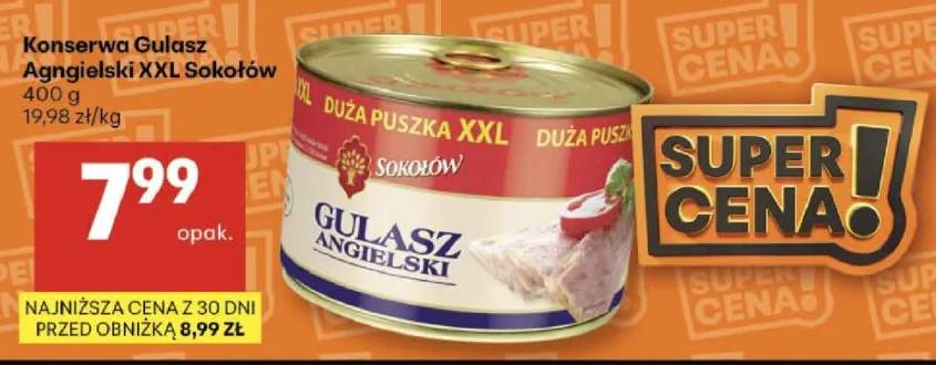 Konserwa Gulasz Angielski XXL Sokołów