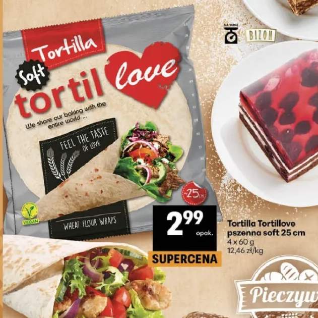 Tortilla Tortillove pszenna soft 25cm