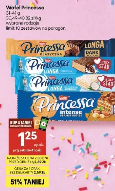 Wafel Princessa intense peanut butter Nestlé