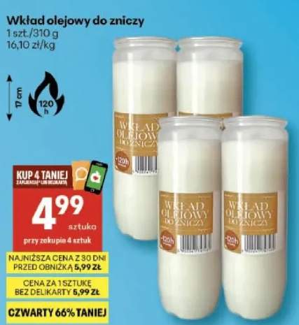 Wkład olejowy do zniczy