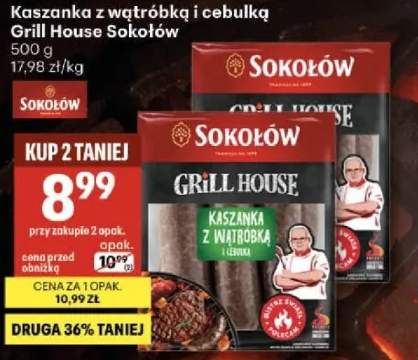Kaszanka z wątróbką i cebulką Grill House Sokołów