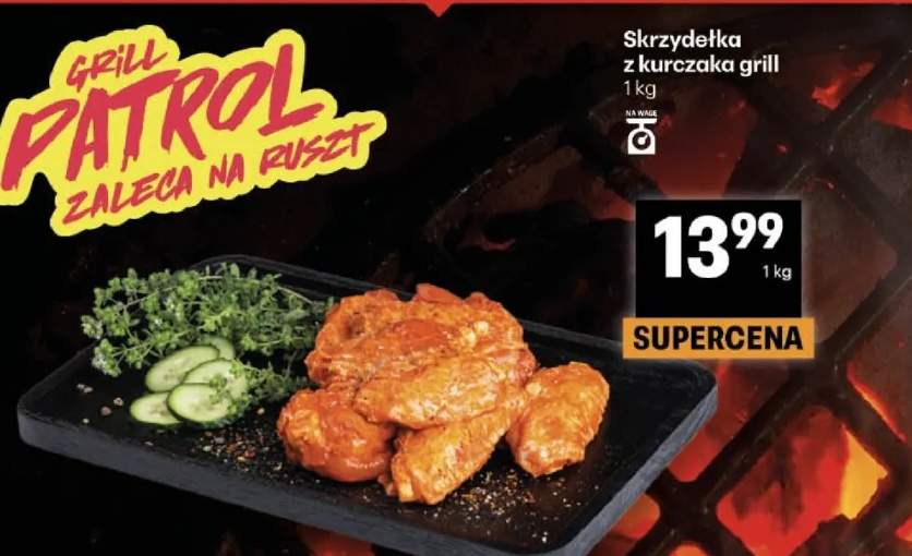 Skrzydełka z kurczaka grill