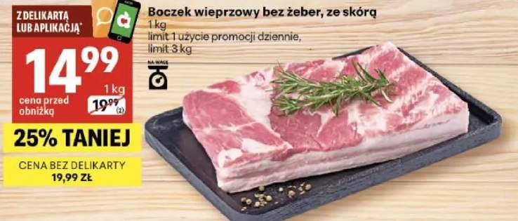 Boczek wieprzowy bez żeber ze skórą