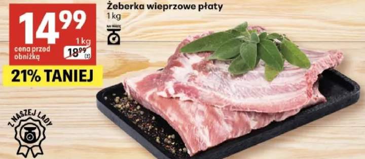 Żeberka wieprzowe płaty