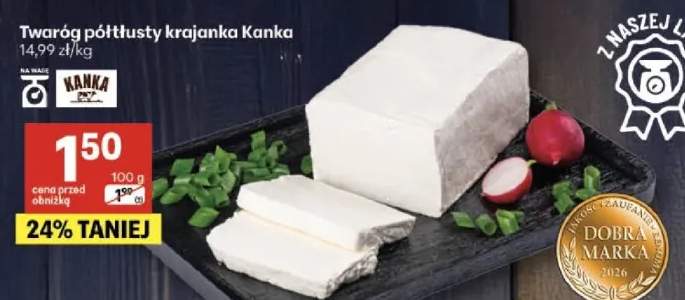 Twaróg półtłusty krajanka Kanka