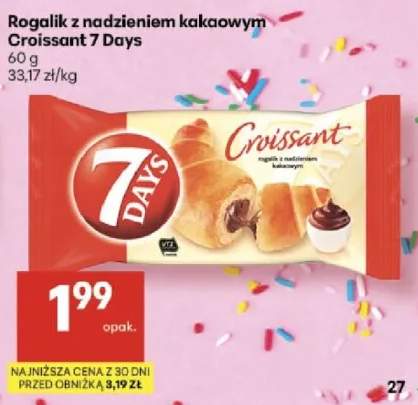 Rogalik z nadzieniem kakaowym Croissant 7 Days