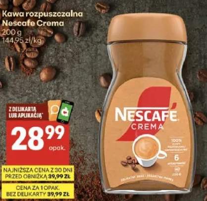 Kawa rozpuszczalna Nescafe Crema