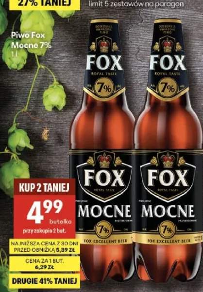 Piwo Fox Mocne 7%